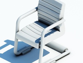 chair 001 model furniture interior scalemodel 3d print model - Mito3D