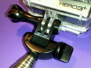 gopro monopod adaptor camera mount pole selfie stick telescopic 3d print model - Mito3D