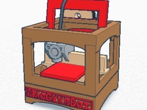macgyvrbot bambini modello i robot 3d abs ornamento printrbot solvente di legame giocattolo 3d print model - Mito3D