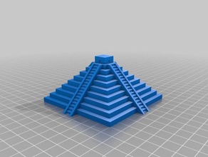 chichén itzá, la pirámide las estructuras de edificios itzá 3d print model - Mito3D
