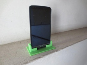 lg g3 mobile phone desktop holder stand 3d printer accessories 3d print model - Mito3D