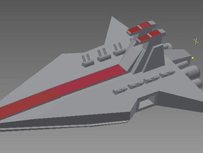 jedi cruiser pièces navire star ship de wars 3d print model - Mito3D