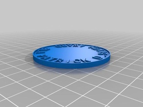 bla pds award medal test 07 coins & badges customized 3d print model - Mito3D