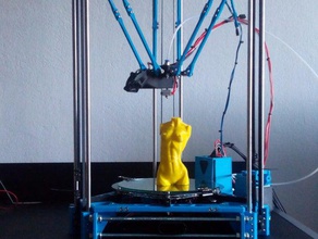 delta q ver 11 3d printers rostock 3d print model - Mito3D