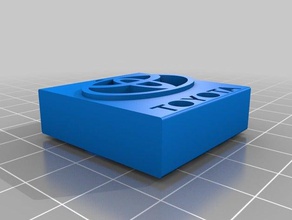 toyota logo keychain 3d printing 3d print model - Mito3D