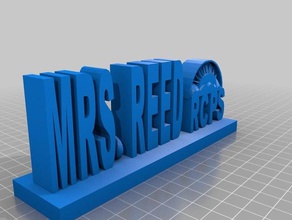 la signora reed La stampa 3d 3d print model - Mito3D
