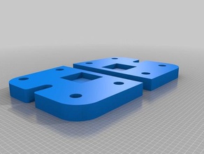 ultimaker extruder upgrade blocks plates 3d printer parts bertho 3d print model - Mito3D