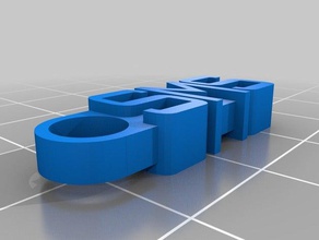 sms keychain organization customized 3d print model - Mito3D