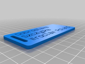 debbie luggage label organization customized 3d print model - Mito3D