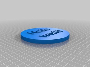 Hallo Welt, token-test drucken 3d-Druck-tests neue test print 3d print model - Mito3D