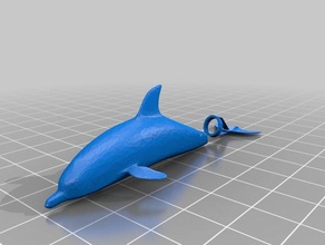 winter dolphin 3d-drucken 3d print model - Mito3D