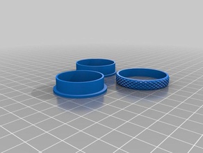 moleteado fidget anillo - 29mm los anillos personalizado 3d print model - Mito3D