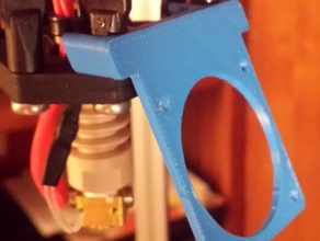 deltaprintr clip hotend fan holder 3d printer accessories active cooling 3d print model - Mito3D