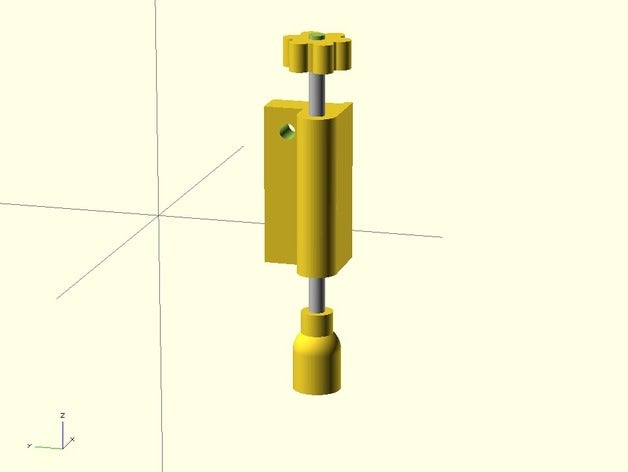 3drag k8200 z-axis supports 10 end stop 3d printer parts asse-z asse z cd end-stop puck3d supporto axis 3D print model - Mito3D