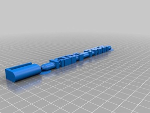 il mio personalizzato bic parola penna office su misura 3d print model - Mito3D