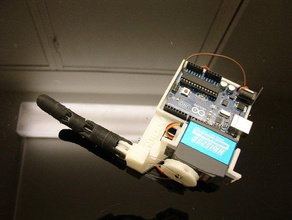 inmoov dedo starter robótica Toque em 3d bfb o blender gael grog hairygael mão langevin myrobotlab impresso prótese 3d print model - Mito3D
