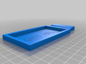 mi personalizados paramétrico impreso en serigrafía w opcional marco de la escobilla goma personalizado 3d print model - Mito3D