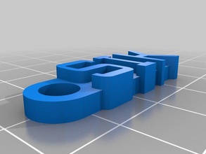 sik keychain flat bottom organization customized 3d print model - Mito3D