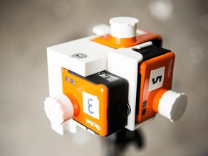 360 vidéo de montage 6x rollei s50 caméras la caméra 3d print model - Mito3D