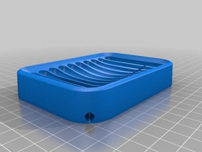 yet another soap dish drain corner bathroom soapdish 3d print model - Mito3D