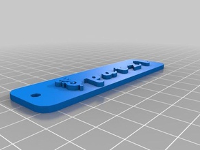 meine angepasste schluesselanhaenger namensschild 3d-drucken kundengebundene 3d print model - Mito3D