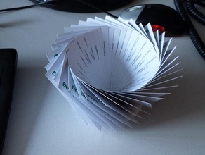 negócio titular do cartão office de visita cartões exibição da área trabalho 3d print model - Mito3D
