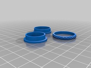 size 9 fidget spinner ring parts rings customized 3d print model - Mito3D