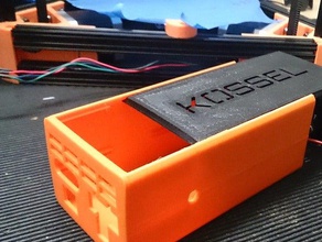 sliding lid ramps 14 box remix 3d printer accessories electronics enclosure kossel 3d print model - Mito3D