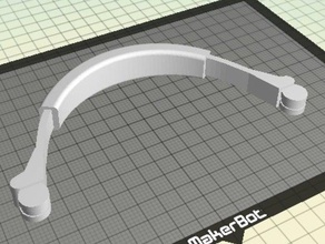 kulaklık 1 üst kemer taslak ses 3d print model - Mito3D
