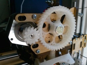 printrbot helical extruder gears 3d printer parts 3d print model - Mito3D