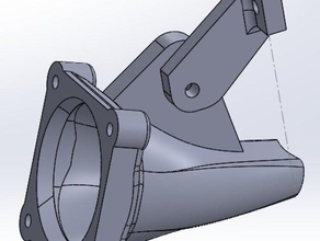 fanduct prusa i3 rework 3d printer parts fan duct 3d print model - Mito3D