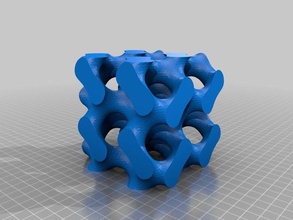gyroid fixo matemática a arte 3d 3d print model - Mito3D