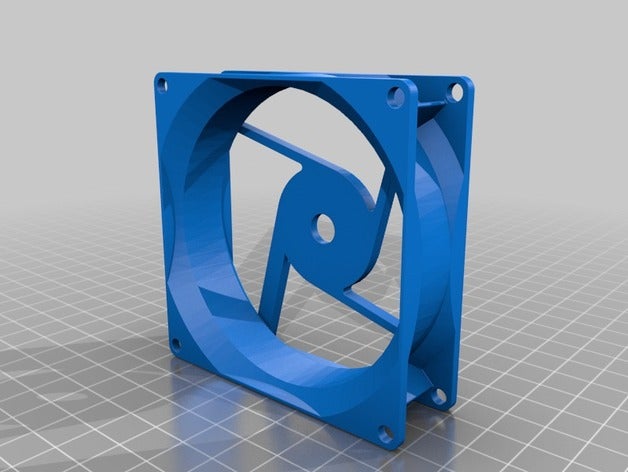 fan-Falle Fall Gehäuselüfter fan 3D print model - Mito3D