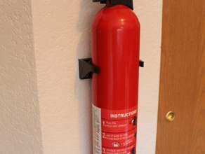 80mm extintor de incêndio titular porta-ferramentas & caixas segurança 3d print model - Mito3D