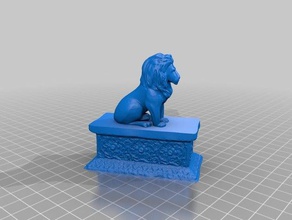 lion art 3d 3d print model - Mito3D