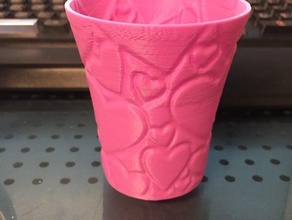 weekly cup nr6 - valentine hollow containers 3d print model - Mito3D