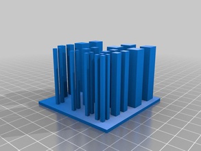 variable sized towers testing ooze 3d printing tests 3d print model - Mito3D