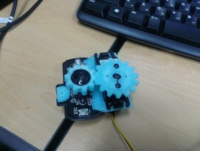 webcam autofocus engrenages la robotique arduino blender servo spur 3d print model - Mito3D