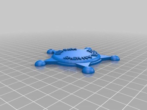 il mio personalizzato distintivo di sceriffo più v2-4 oggetti scena su misura 3d print model - Mito3D