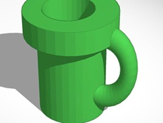 super mario tubo de la taza los contenedores enfriar el vaso copa las tazas flores del jarrón titular un lápiz sostenedor pluma tubería tuberías bros brothers florero floreros 3D print model - Mito3D