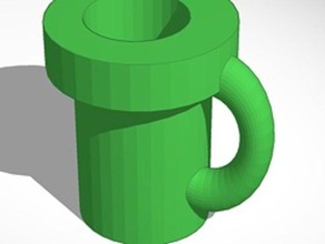 super mario Rohr-Becher Container Coole vase cup cups Blumen-vase Bleistift-Halter Stift-Halter Rohr Rohre bros brothers Vasen 3d print model - Mito3D