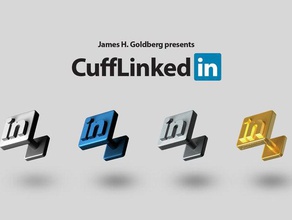 cufflinkedin accessori business gemelli goldberg umorismo 3d print model - Mito3D