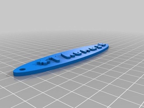 mi personalizados schluesselanhaenger namensschild La impresión en 3d personalizado 3d print model - Mito3D
