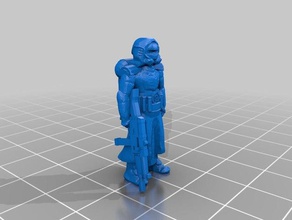 armed spiral agent people 3d print model - Mito3D