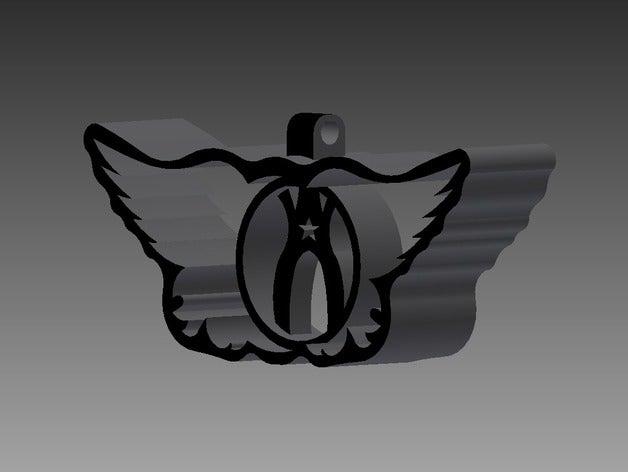 aerosmith clave de la cadena encanto accesorios 3D print model - Mito3D