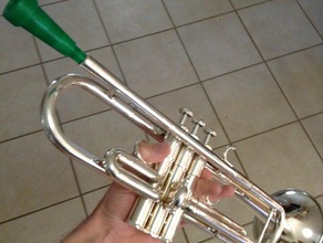 très jouable trompette de l'embout buccal le laiton l'instrument la musique 3d print model - Mito3D