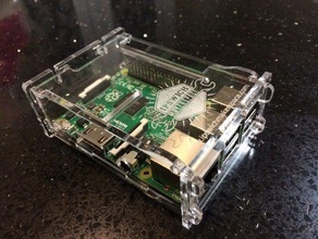 raspberry pi model b+ pi2 b case computer lasercut laser cut 2 bplus 3d print model - Mito3D