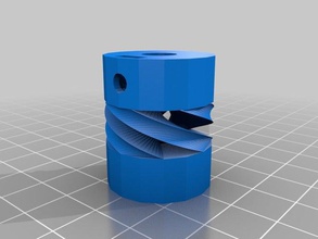 meine angepasste flexible Kupplung parametric 2 verschiedenen inneren Löcher 3d Drucker Teile 3d print model - Mito3D