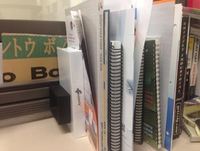 herman miller office cubicle book holder hermen keeper lock shelf 3d print model - Mito3D
