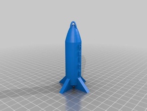 heidi ' s rocket 3d-drucken heidis starten pheasey Rakete Raum Raumschiff 3d print model - Mito3D